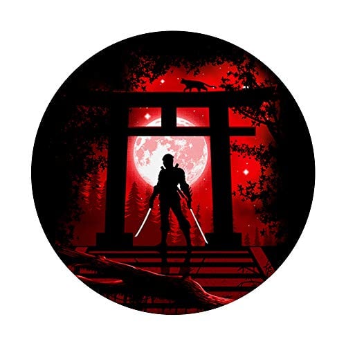 RED NINJA IN TORII POPSOCKETS SOPORTE PARA TELÉFONOS Y TABLETAS NEGRO - 3