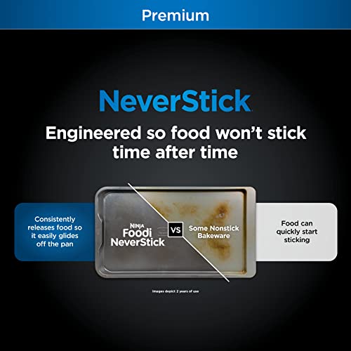 NINJA B30309 FOODI NEVERSTICK PREMIUM MOLDE REDONDO PARA TARTAS 9 PULGADAS ANTIADHERENTE APTO - 3