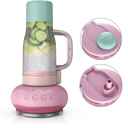 NINJA BLENDBOSS LICUADORA PERSONAL VASO DE 26 ONZAS 1200PW ROSA DB351PK1BRN 1200PEAKWATT BLENDBOSS - 1