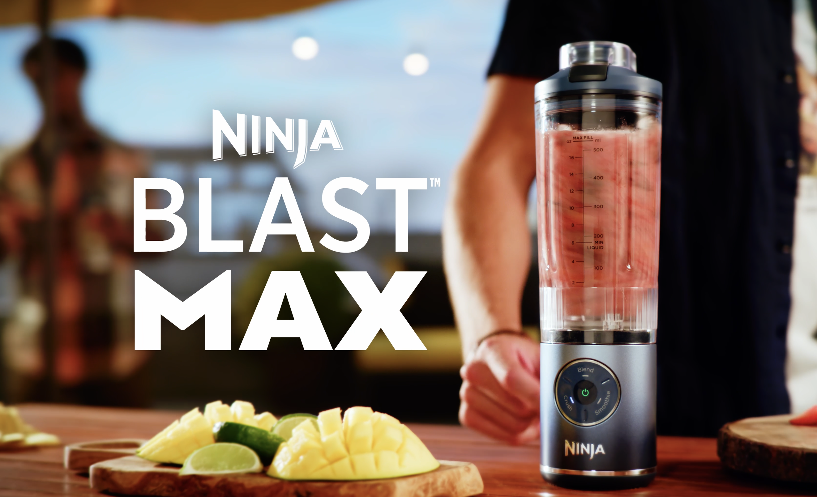 NINJA BLAST MAX LICUADORA PORTÁTIL TWIST GO BATIDO PERSONAL MEZCLA TRITURACIÓN DE HIELO 3 PROGRAMAS - 7