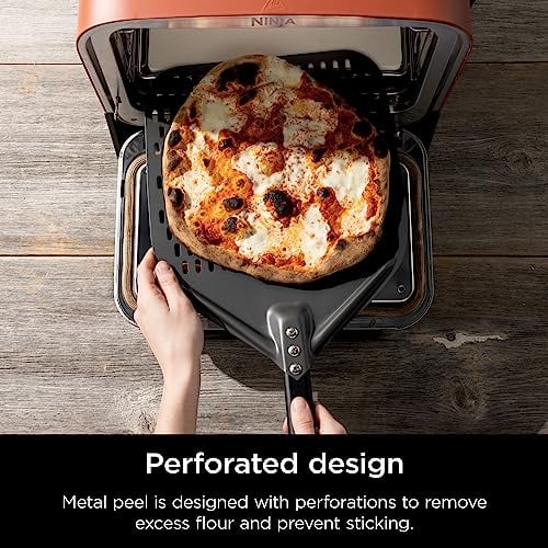NINJA XSKOPPL PALA PARA PIZZA PERFORADA PARA EXTERIORES CON FUEGO DE LEÑA COMPATIBLE CON HORNO - 3