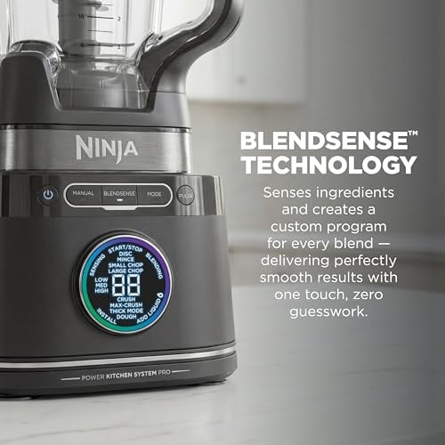 NINJA BATIDORA Y PROCESADOR DE ALIMENTOS TODO EN UNO LO MEJOR PARA BATIDOS MASA DE GALLETAS SALSAS - 3