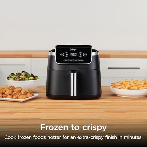 NINJA FREIDORA DE AIRE 4 EN 1 PRO FREÍR AL AIRE ASAR RECALENTAR DESHIDRATAR CAPACIDAD DE 5QT CABE - 6