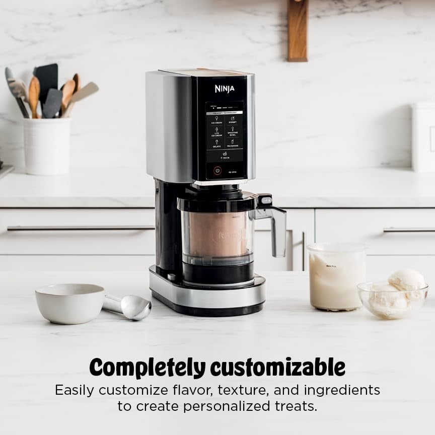 NINJA NC301 CREAMI MÁQUINA PARA HACER HELADO GELATO MEZCLAS MALTEADAS SORBETES BATIDOS Y MÁS 7 - 5