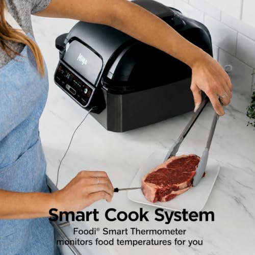 NINJA FOODI SMART 5 EN 1 PARRILLA INTERIOR CON FREIDORA DE AIRE DE 4 CUARTOS DE GALÓN SISTEMA - 3
