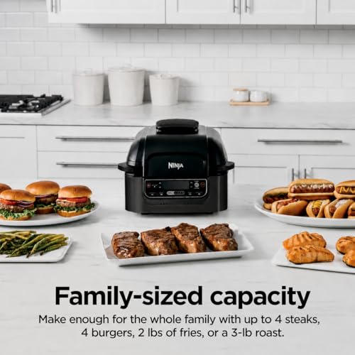 NINJA FOODI SMART 5 EN 1 PARRILLA INTERIOR CON FREIDORA DE AIRE DE 4 CUARTOS DE GALÓN SISTEMA - 4