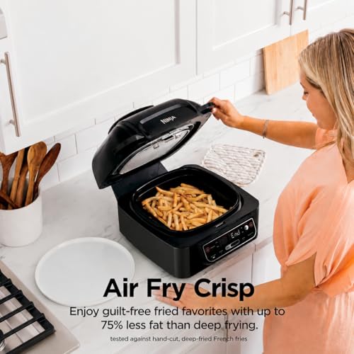 NINJA FOODI SMART 5 EN 1 PARRILLA INTERIOR CON FREIDORA DE AIRE DE 4 CUARTOS DE GALÓN SISTEMA - 5