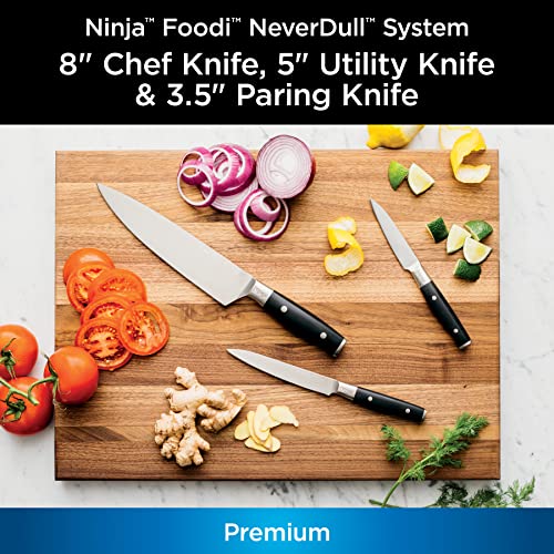 NINJA K32003 FOODI NEVERDULL SYSTEM CUCHILLO DE CHEF DE 3 PIEZAS JUEGO UTILITARIO Y DE PELAR - 2