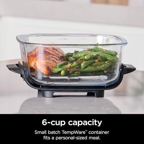 FREIDORA DE AIRE NINJA SISTEMA CRISPI DE 4QT 3 CONTENEDORES CON TAPAS DE ALMACENAMIENTO FREIDORA - 2