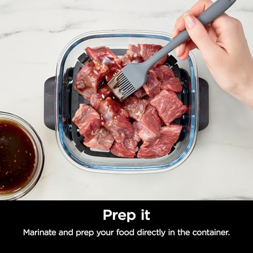 FREIDORA DE AIRE NINJA SISTEMA CRISPI DE 4QT 3 CONTENEDORES CON TAPAS DE ALMACENAMIENTO FREIDORA - 6