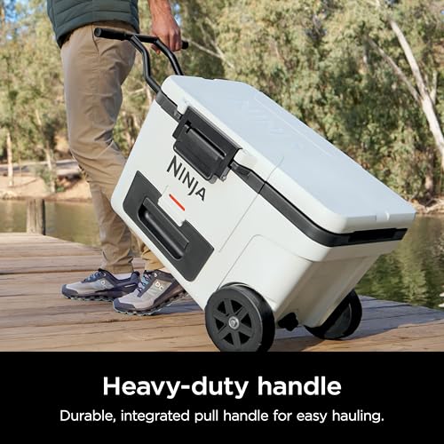 NINJA ENFRIADOR ENFRIADOR FROSTVAULT DE 45QT CON RUEDAS AISLADO CON CAJÓN DE ALMACENAMIENTO TEMP - 5