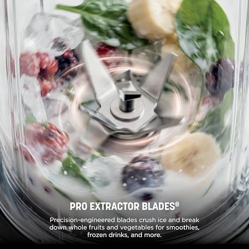 NINJA LICUADORA NUTRI PRO UNA PORCIÓN PARA BATIDOS SALSA BATIDOS Y BEBIDAS CONGELADAS INCLUYE 2 - 5