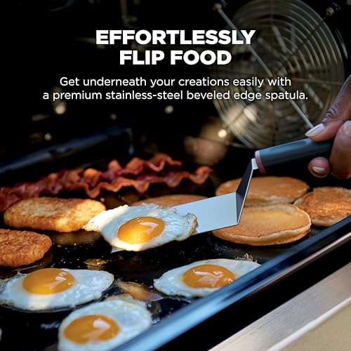 NINJA FLEXFLAME ESPÁTULA PARA PLANCHA ACERO INOXIDABLE MANGO ANTIDESLIZANTE FÁCIL DE DESLIZAR - 2
