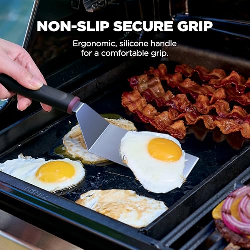 NINJA FLEXFLAME ESPÁTULA PARA PLANCHA ACERO INOXIDABLE MANGO ANTIDESLIZANTE FÁCIL DE DESLIZAR - 4