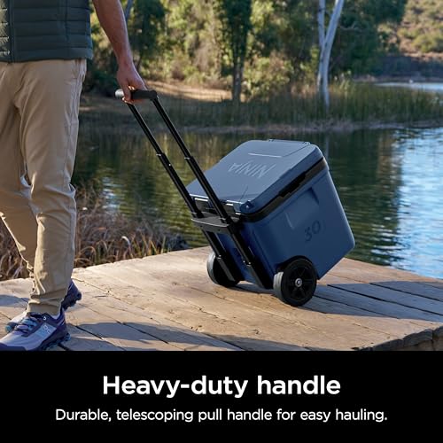 NINJA ENFRIADOR ENFRIADOR FROSTVAULT 30QT CON RUEDAS AISLADO CON CAJÓN DE ALMACENAMIENTO TEMP DRY - 6