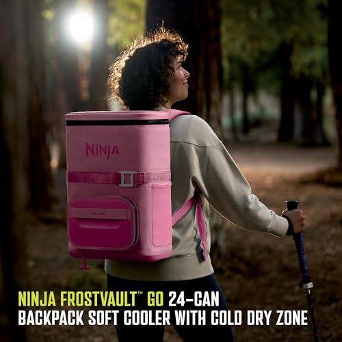 NINJA FROSTVAULT GO MOCHILA HIELERA SUAVE CON ALMACENAMIENTO DE ZONA FRÍA SECA CORREAS DE MOCHILA - 2