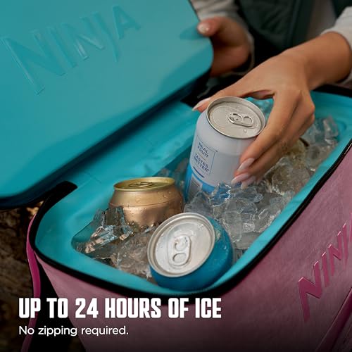 NINJA FROSTVAULT GO MOCHILA HIELERA SUAVE CON ALMACENAMIENTO DE ZONA FRÍA SECA CORREAS DE MOCHILA - 5