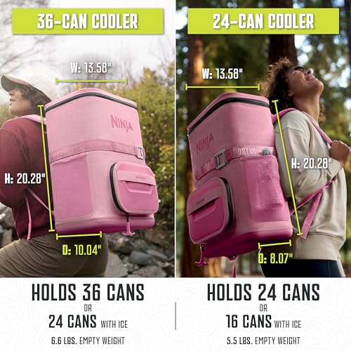 NINJA FROSTVAULT GO MOCHILA HIELERA SUAVE CON ALMACENAMIENTO DE ZONA FRÍA SECA CORREAS DE MOCHILA - 7