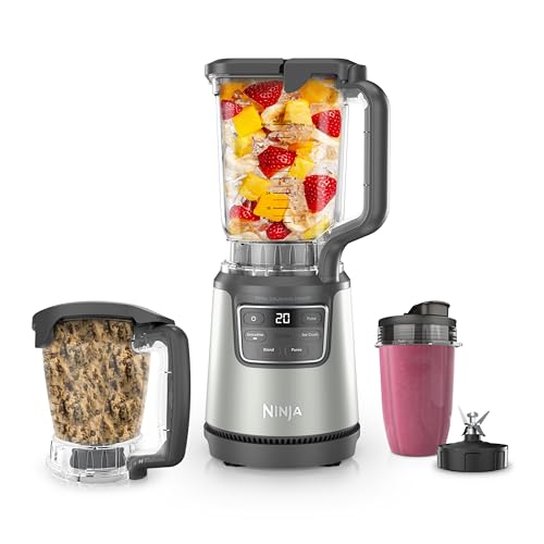 NINJA BLENDPRO SISTEMA DE COCINA LICUADORA DE 72 ONZAS PROCESADOR DE 5 TAZAS BEIGE BO402 TOTAL - 1