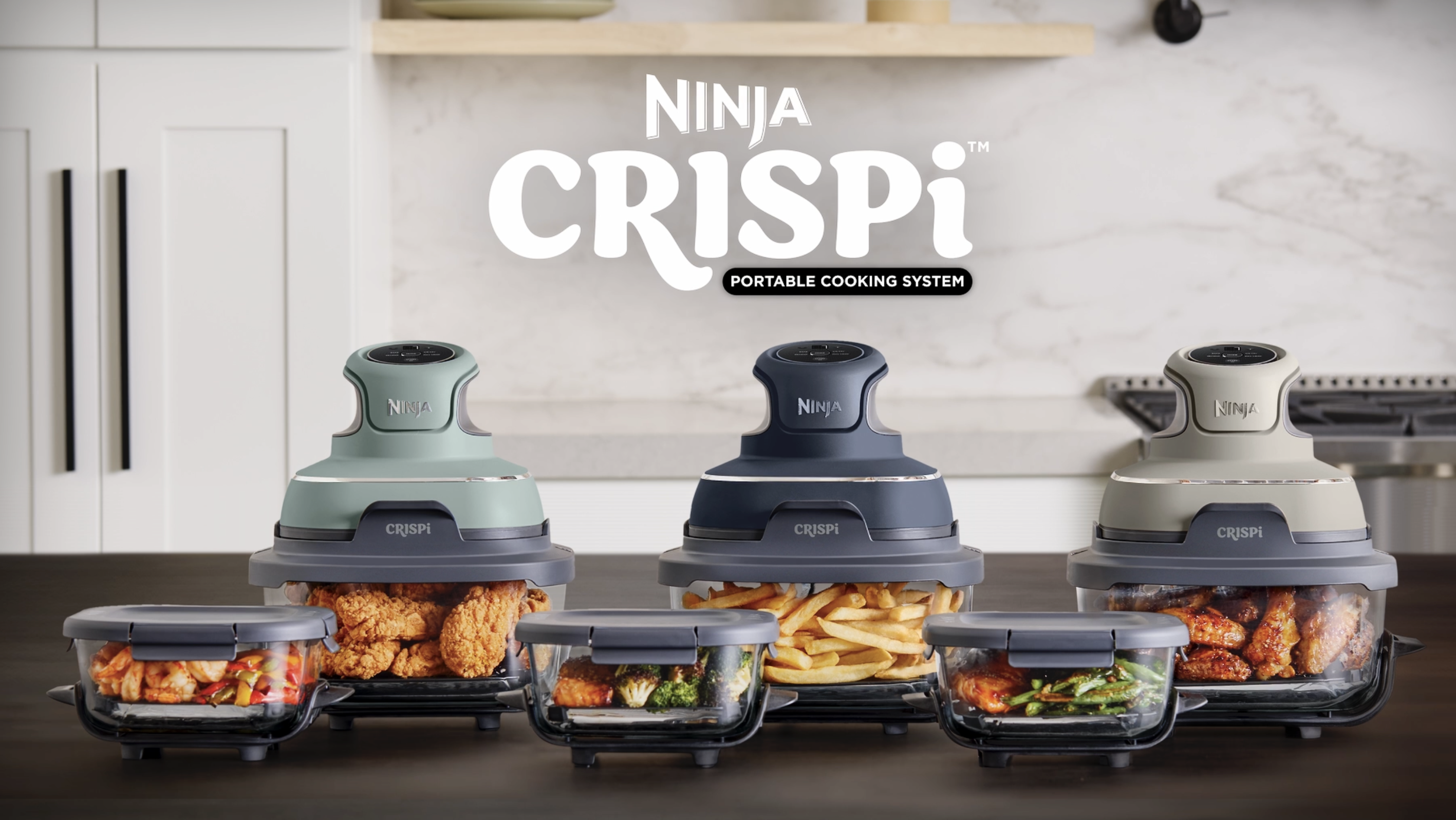 NINJA CONTENEDOR DE VIDRIO CLEANCRISP DE 4 CUARTOS CON TAPA DE ALMACENAMIENTO CRISPI XSKSFN4QT - 7