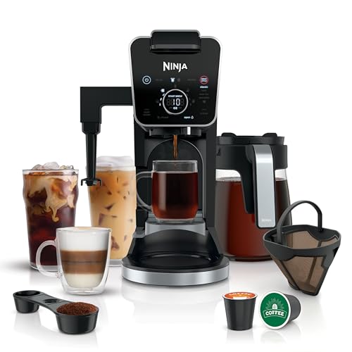 NINJA CAFETERA DE CAFÉ CALIENTE Y FRÍO CAFETERA DE UNA SOLA PORCIÓN Y MÁQUINA DE CAFÉ POR GOTEO - 1