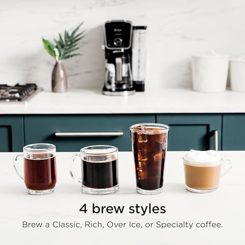 NINJA CAFETERA DE CAFÉ CALIENTE Y FRÍO CAFETERA DE UNA SOLA PORCIÓN Y MÁQUINA DE CAFÉ POR GOTEO - 4