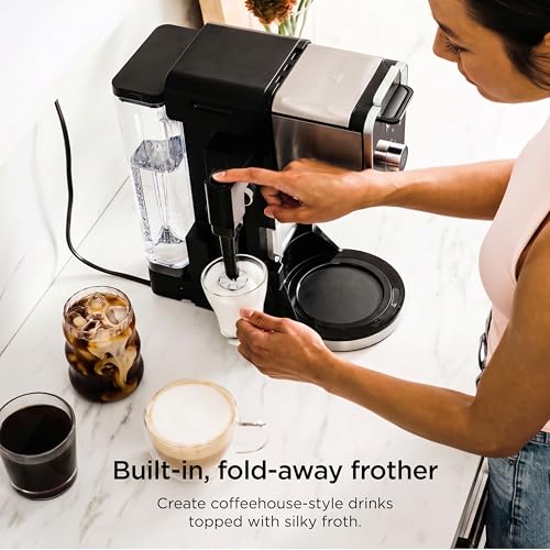 NINJA CAFETERA DE CAFÉ CALIENTE Y FRÍO CAFETERA DE UNA SOLA PORCIÓN Y MÁQUINA DE CAFÉ POR GOTEO - 6