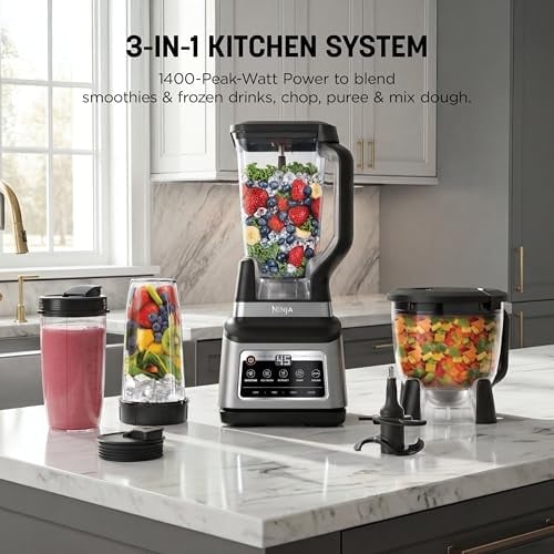 NINJA BN801 SISTEMA DE COCINA PROFESIONAL PLUS 1400 WP 5 FUNCIONES PARA BATIDOS PICADO MASA Y MÁS - 2