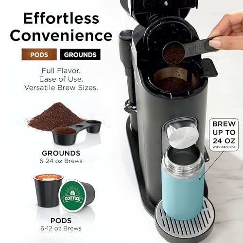 NINJA CAFETERA UNA SOLA PORCIÓN PREPARA CON CÁPSULAS DE CAFÉ Y MOLIDOS COMPATIBLE CON CÁPSULAS - 3