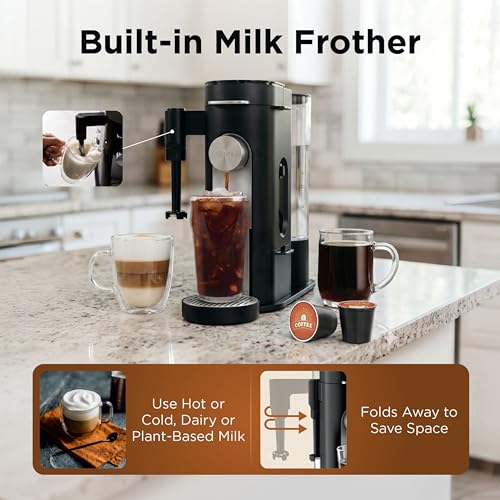 NINJA CAFETERA UNA SOLA PORCIÓN PREPARA CON CÁPSULAS DE CAFÉ Y MOLIDOS COMPATIBLE CON CÁPSULAS - 6