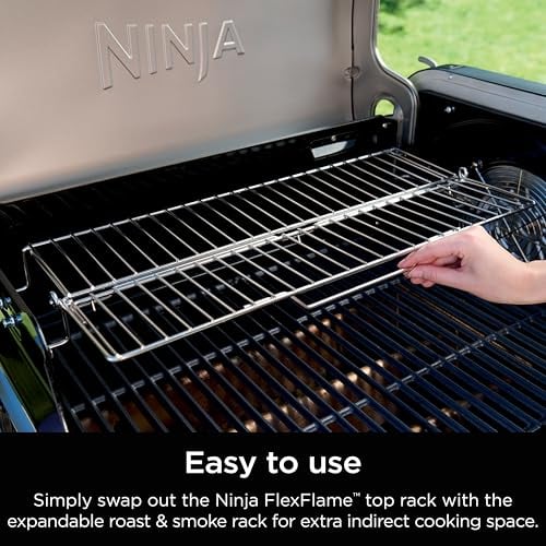 NINJA FLEXFLAME ESTANTE EXPANDIBLE PARA ASADO Y HUMO PARA PG300 ACERO SOPORTA 15 LIBRAS NINJA - 4