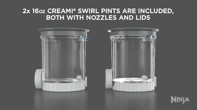 NINJA SWIRL BY CREAMI PINTAS Y TAPAS COMPATIBLES CON MÁQUINAS DE HELADO EN REMOLINO SERIE NC700 - 5