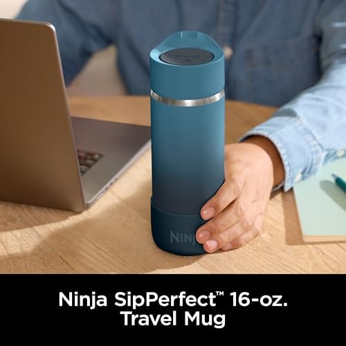 NINJA TAZA DE VIAJE SIP PERFECT DE 16 ONZAS LLEVA LAS BEBIDAS CALIENTES A LA TEMPERATURA PARA BEBER - 2