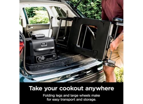 SOPORTE PLEGABLE PARA PARRILLA DE EXTERIOR NINJA XSKSTAND WOODFIRE COMPATIBLE CON PARRILLAS NINJA - 4