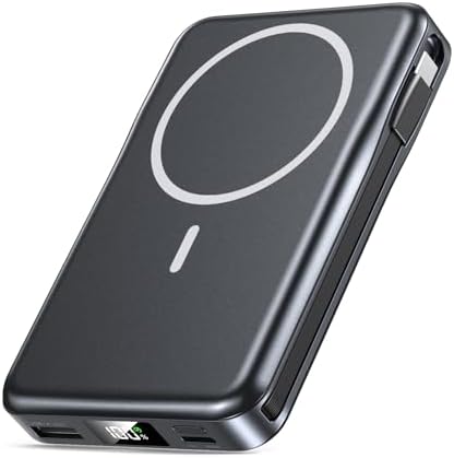 CARGADOR PORTÁTIL MAGNÉTICO 10000MAH, BANCO DE ENERGÍA 20W CON CABLE - 7