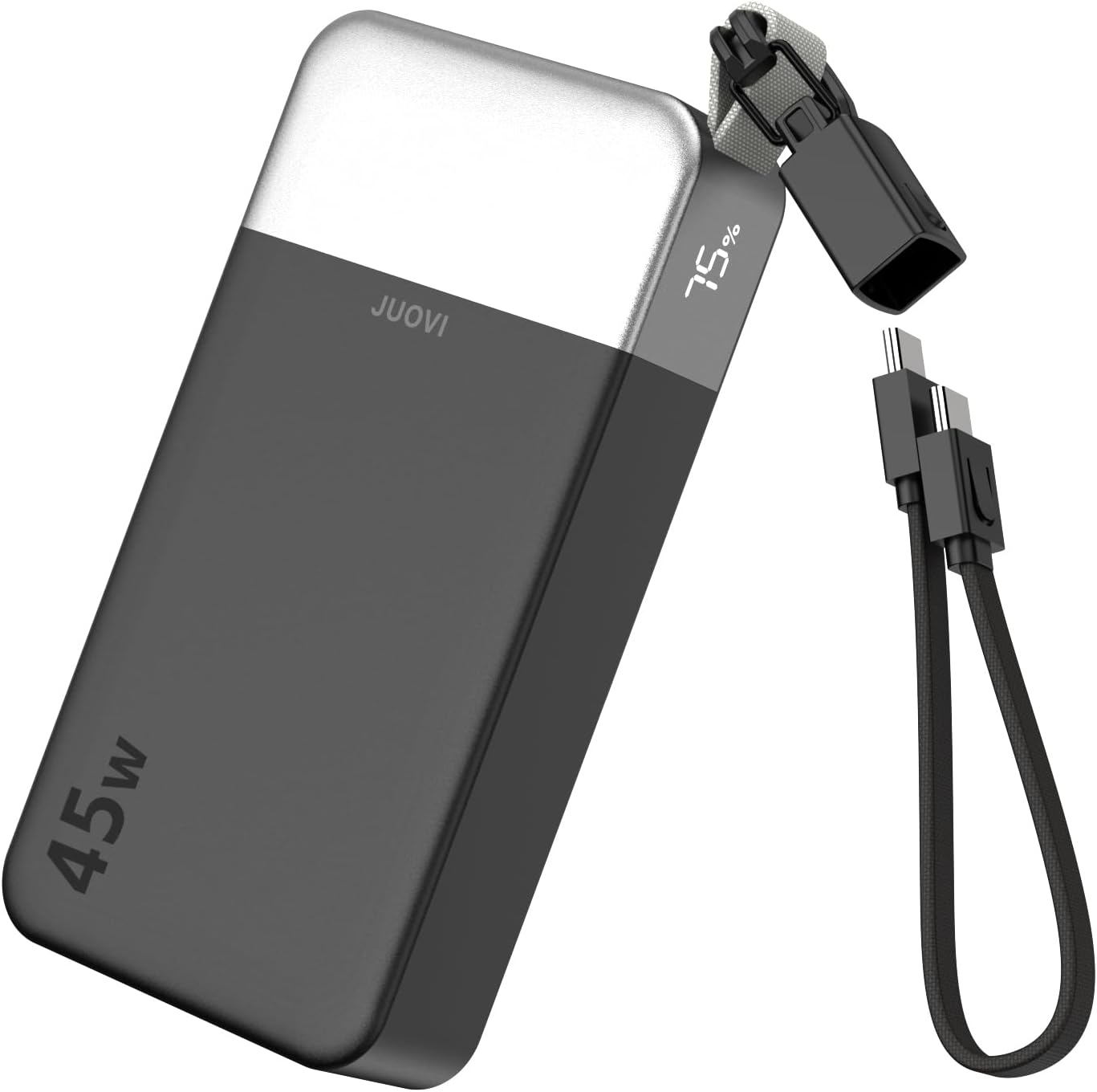 JUOVI CARGADOR PORTÁTIL 45W 20000MAH POWER BANK PARA IPHONE Y SAMSUNG - 1