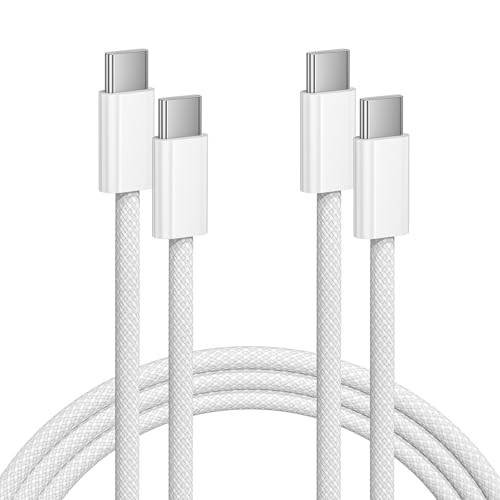 CABLE TEJIDO USB-C A USB-C DE 60 W 3 PIES PARA IPHONE 17/16/15 - 7