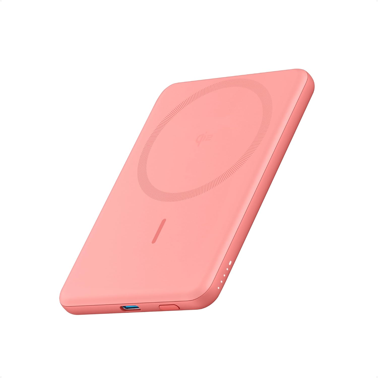ANKER MAGGO POWER BANK, PAQUETE DE BATERÍA MAGNÉTICA ULTRADELGADA DE 5,000 MAH, CARGADOR PORTÁTIL COMPATIBLE CON MAGSAFE - 1