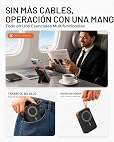 MAGSAFE POWER BANK IPHONE, CARGADOR PORTÁTIL MAGNÉTICO USB C DE CARGA RÁPIDA, CABLE INTEGRADO, BATERÍA INALÁMBRICA DE 10000 - 5