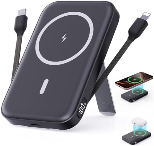 BANCO MAGNÉTICO DE ENERGÍA 16800MAH CON CABLES INCORPORADOS - 7