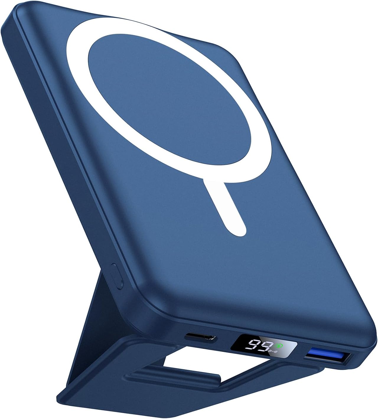 AOGUERBE BANCO MAGNÉTICO DEL PODER, CARGADOR PORTÁTIL INALÁMBRICO 10000MAH - 1