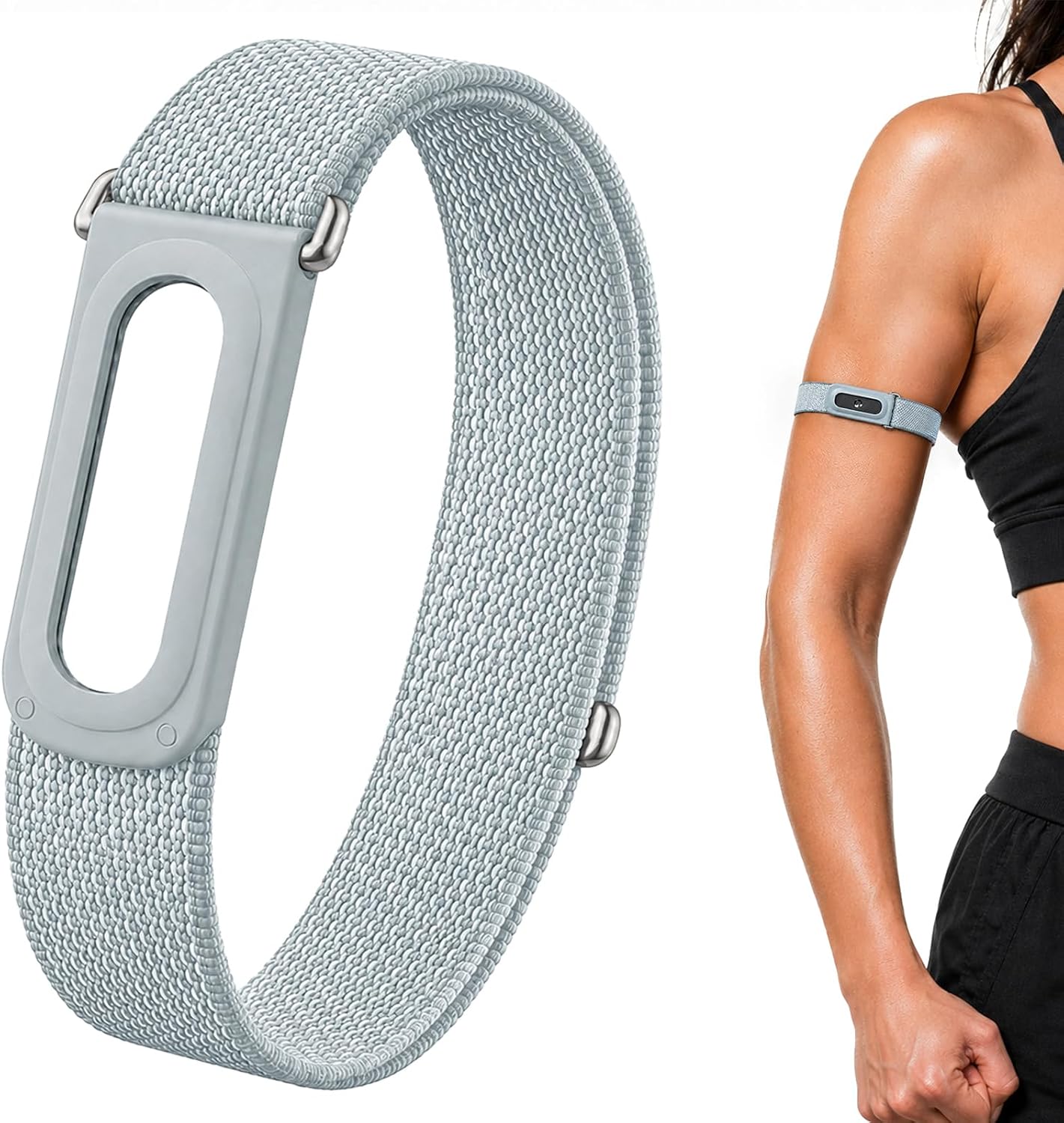 CORREA DE NAILON PARA BÍCEPS COMPATIBLE CON GOOGLE FITBIT AIR, CORREA DE BRAZO AJUSTABLE - 1