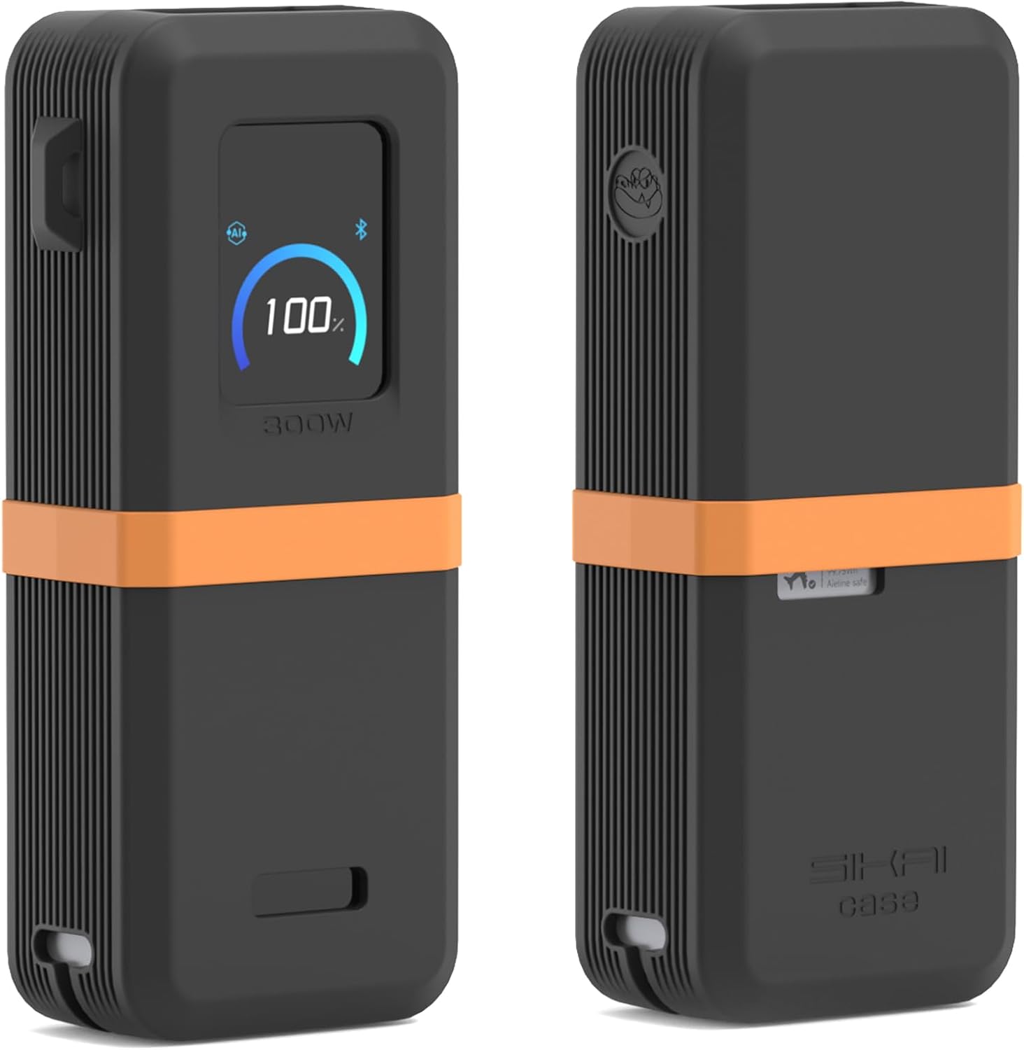 FUNDA DE SILICONA PARA ANKER PRIME POWER BANK 26,250 MAH 300 W , FUNDA PROTECTORA DE VIAJE CON ORIFICIO PARA CORDÓN, - 1