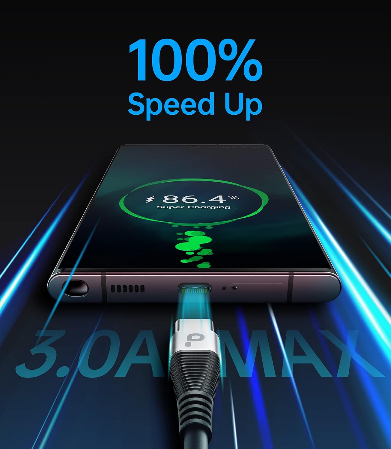 CABLE USB C DE CARGA RÁPIDA, PAQUETE DE 2 CABLES DE CARGA USB A A TIPO C - 2