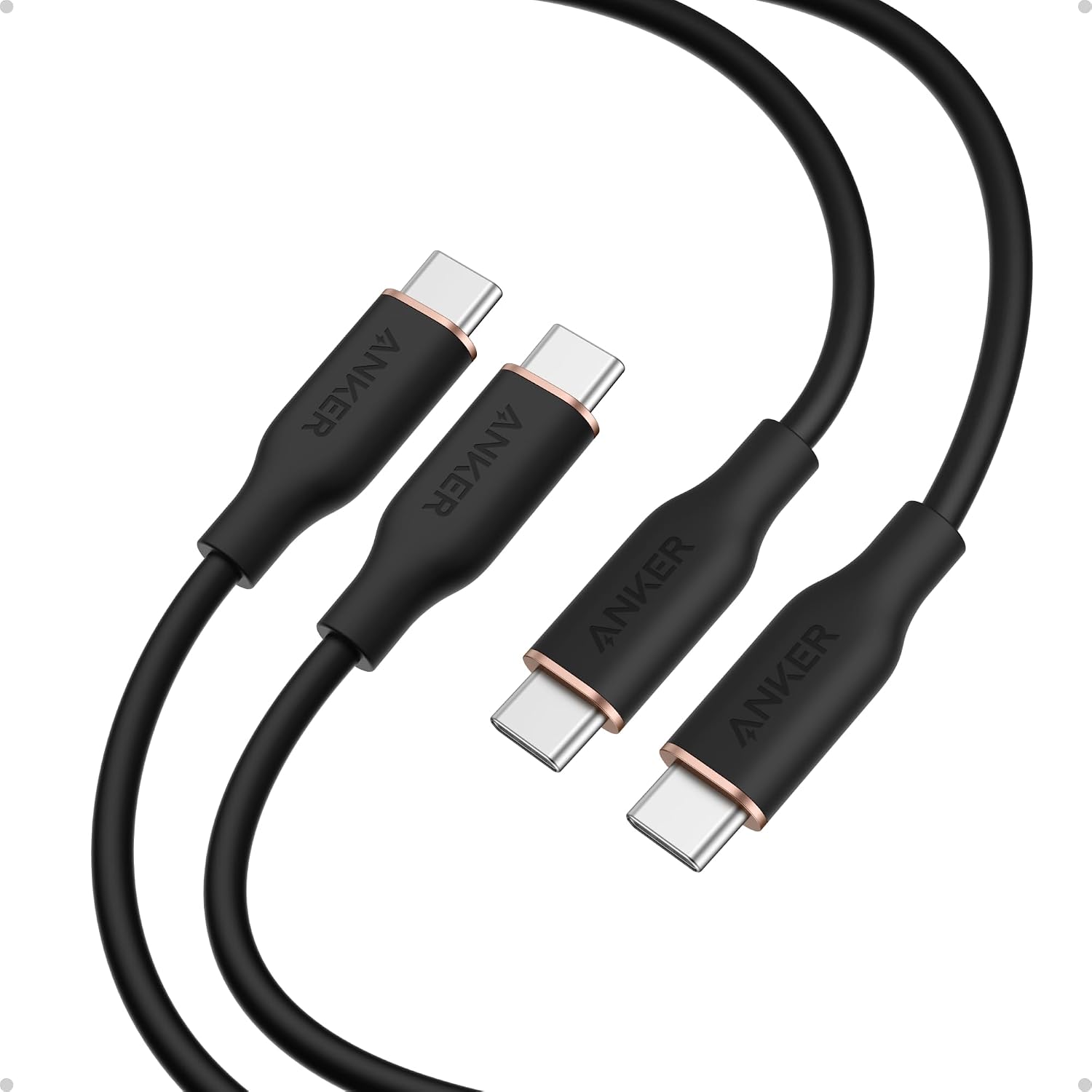 ANKER CABLE USB C, CABLE DE CARGA RÁPIDA TIPO C DE 240 W PAQUETE DE 2, 3 - 1