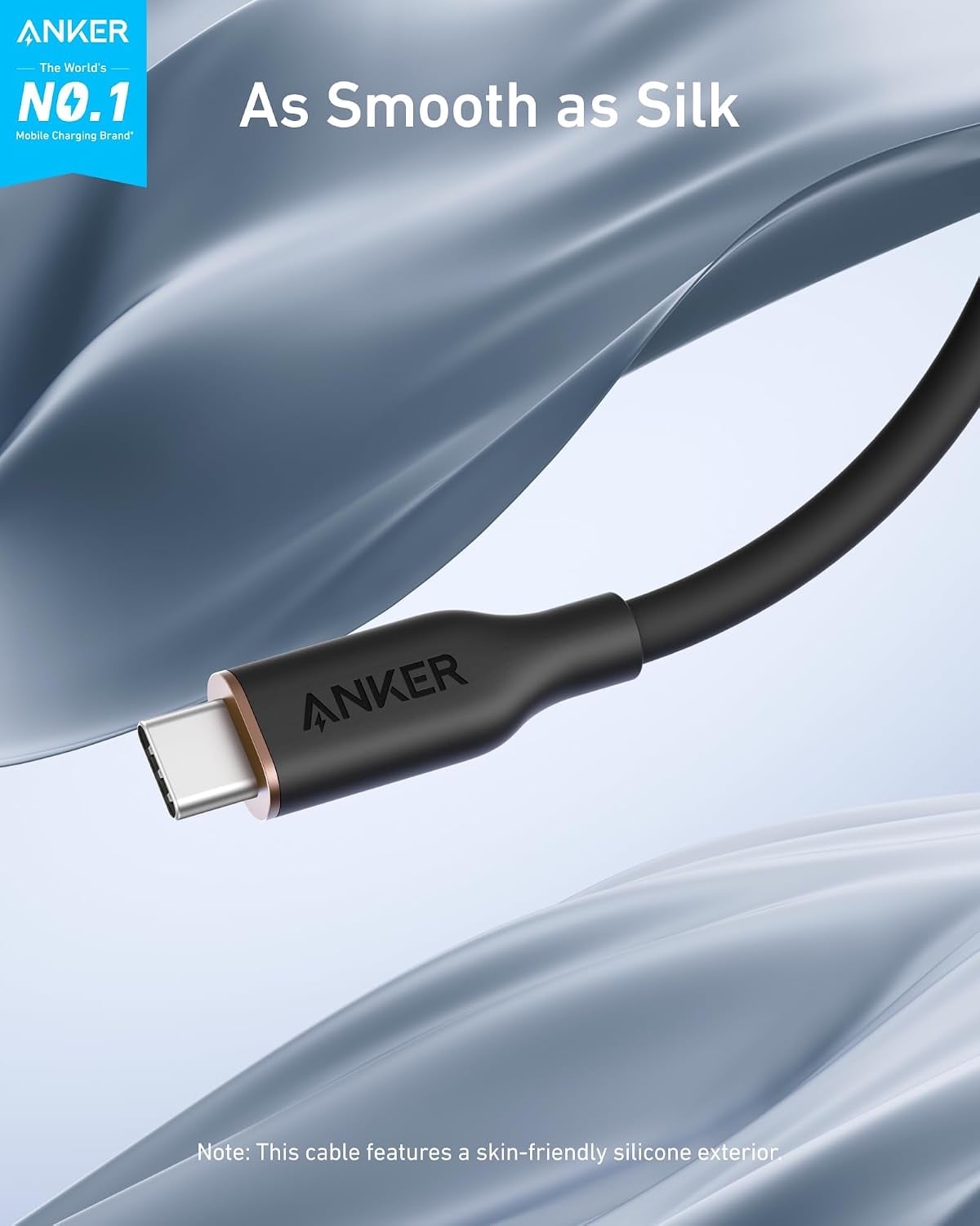 ANKER CABLE USB C, CABLE DE CARGA RÁPIDA TIPO C DE 240 W PAQUETE DE 2, 3 - 2
