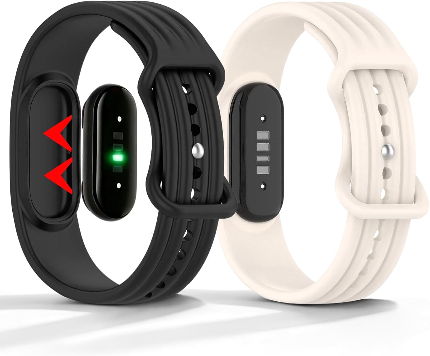 2-PACK SOFT SILICONE BAND FOR GOOGLE FITBIT AIR, WATERPROOF SPORT STRAP - 1