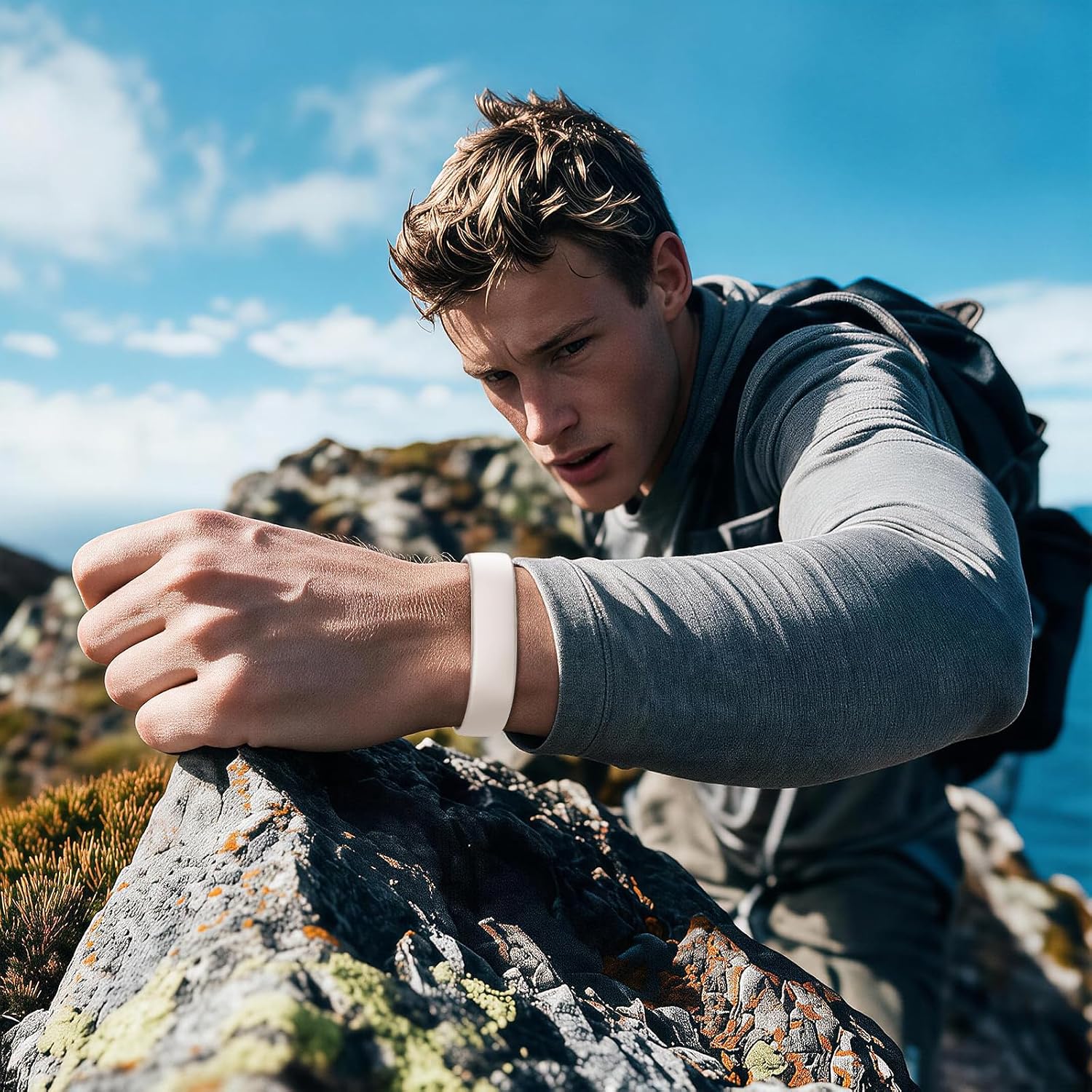 FINTIE BANDA DE SILICONA SUAVE COMPATIBLE CON GOOGLE FITBIT AIR - 7