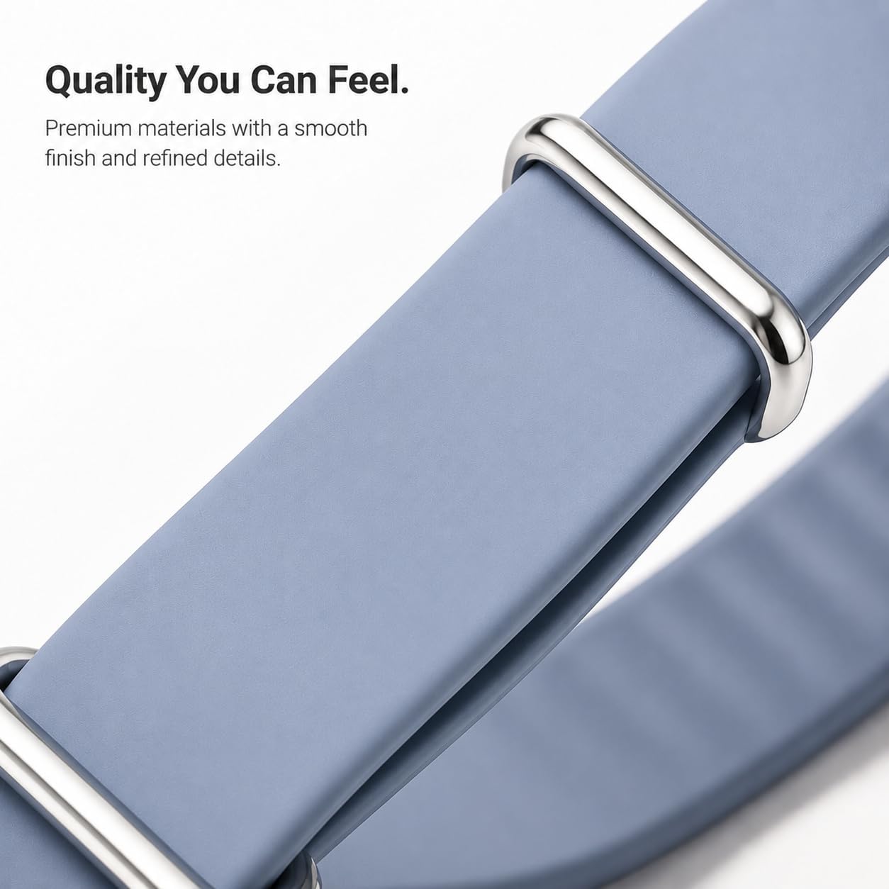 PREMIUM SILICONE BAND COMPATIBLE WITH GOOGLE FITBIT AIR SOFT ADJUSTABLE REPLACEMENT WRISTBAND WITH SECURE LOOP DESIGN FOR - 2