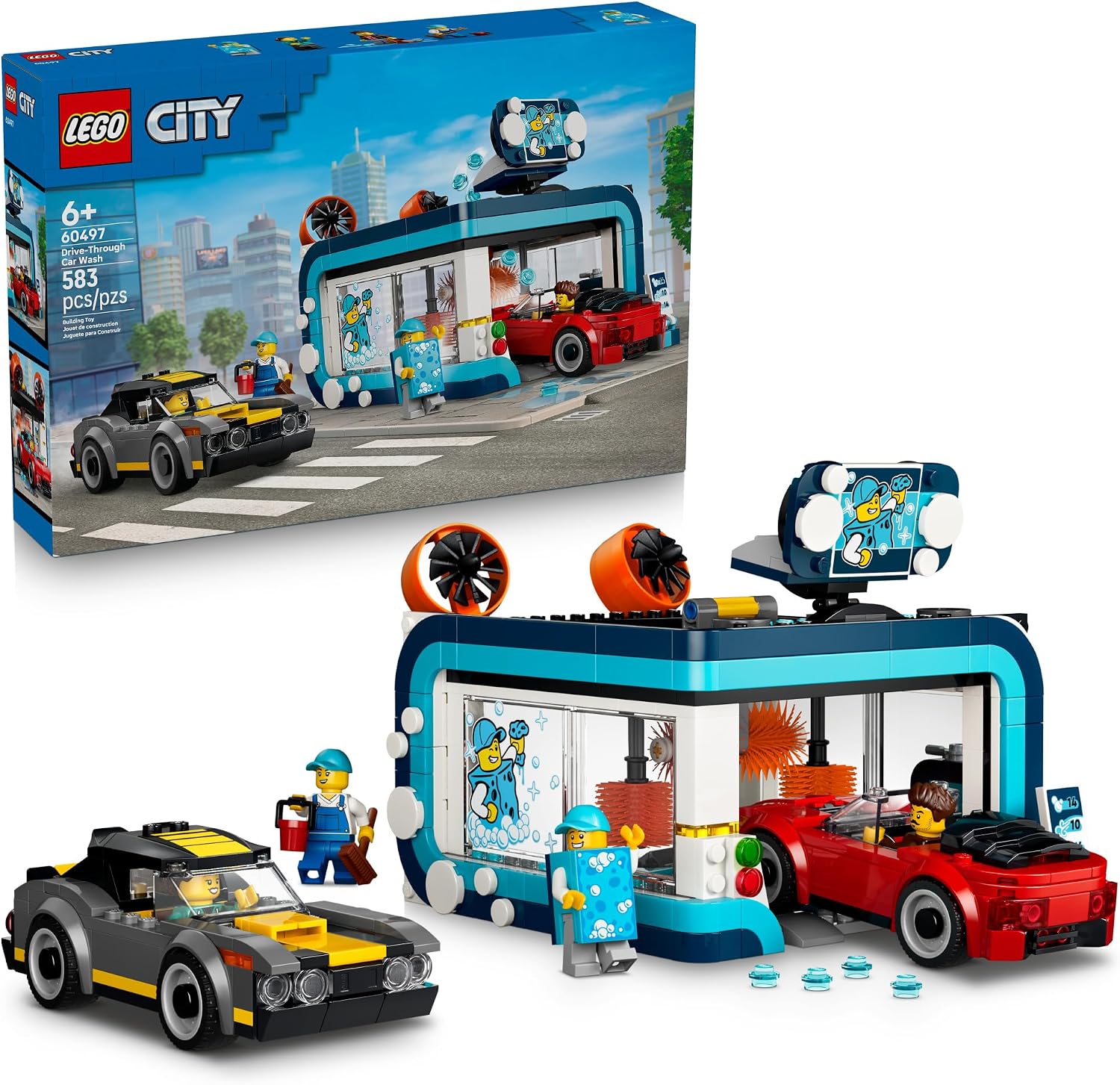 LEGO CITY DRIVE-THROUGH CAR WASH 60497 - 1